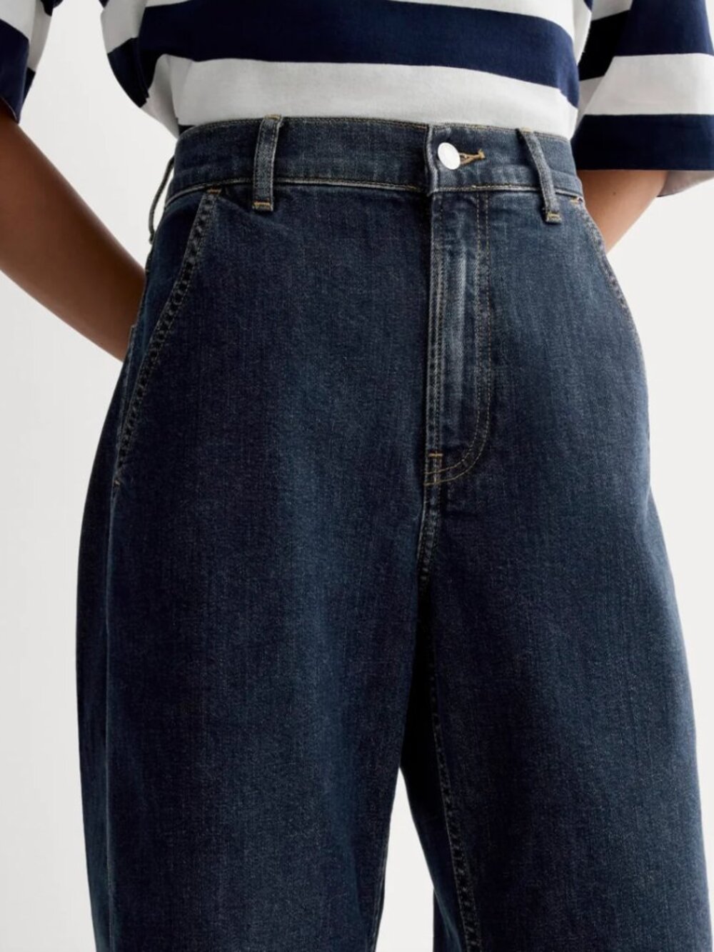 NWT Everlane The Way-High® Twist Curve Jean Indigo Rinse 28 - Picture 4 of 11